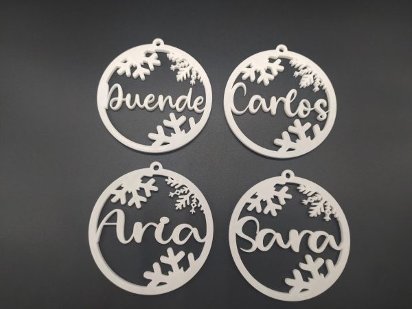 Detalle personalizado - Modelo: "Adorno Copos de Nieve" - Imagen 5