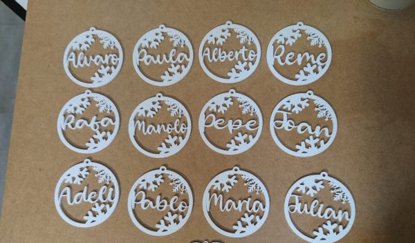 Detalle personalizado - Modelo: "Adorno Copos de Nieve" - Imagen 7
