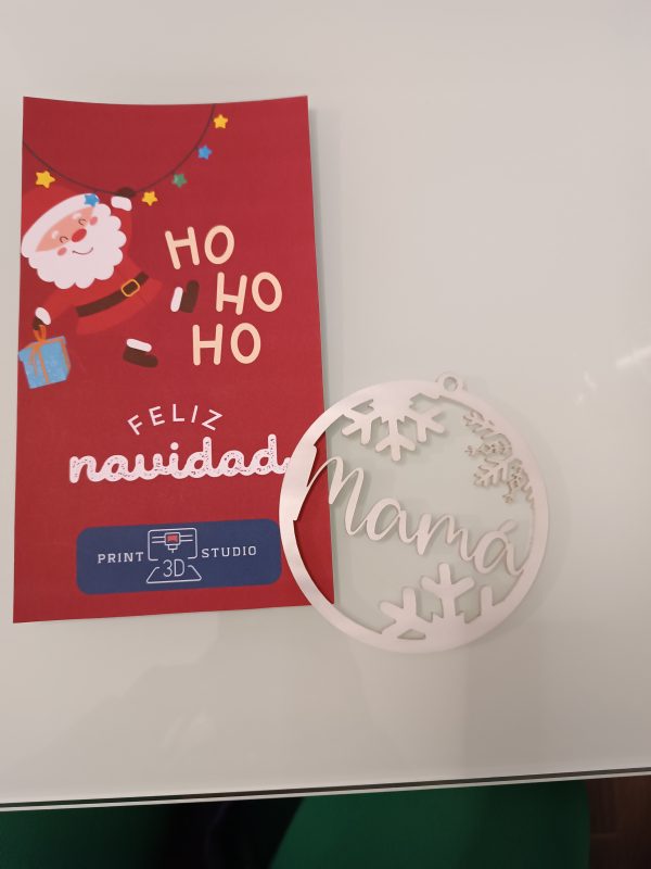 Detalle personalizado - Modelo: "Adorno Copos de Nieve" - Imagen 2