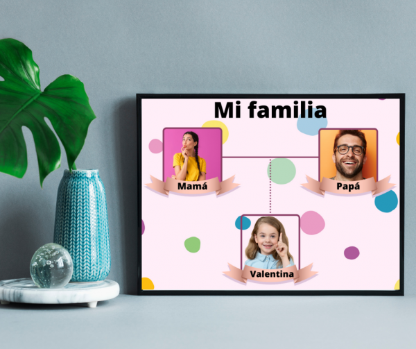 Cuadro o lámina "Mi familia" - Modelo: Hogar Topos - Imagen 2
