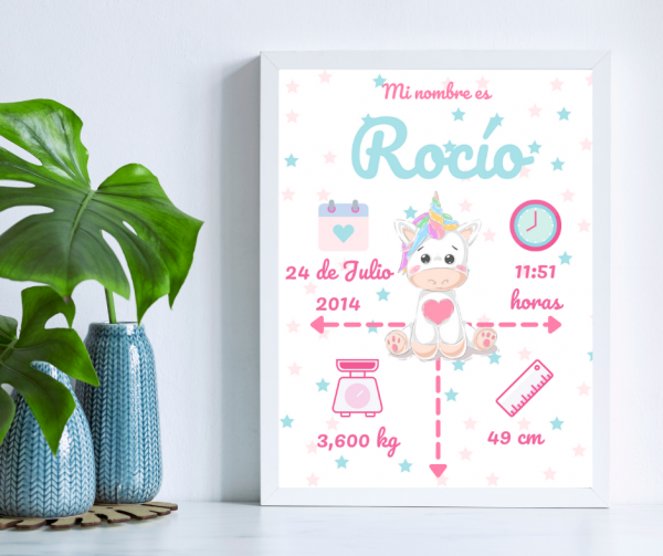 Natalicio Unicornio Estrellas - Imagen 2
