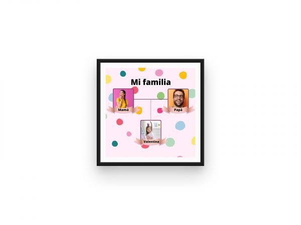 Cuadro o lámina "Mi familia" - Modelo: Hogar Topos - Imagen 4