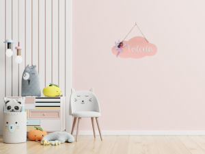 Letrero de madera Nube personalizado