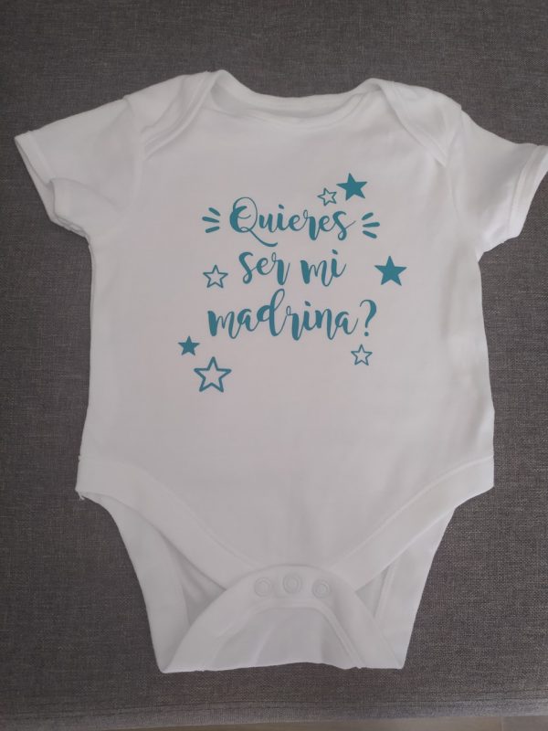 Body Infantil - Modelo: ¿Quieres ser mi madrina?