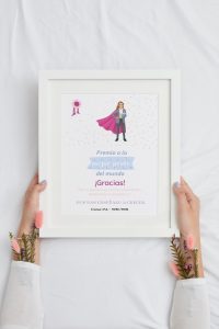 Cuadro o lámina "Diploma femenino" - Modelo: Súper Capa