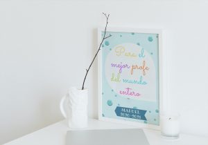 Cuadro o lámina "Para profes" - Modelo: Burbujas