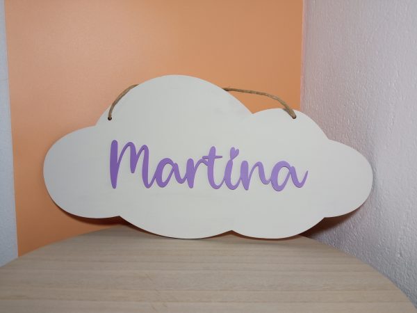 Letrero de madera Nube personalizado - Imagen 2