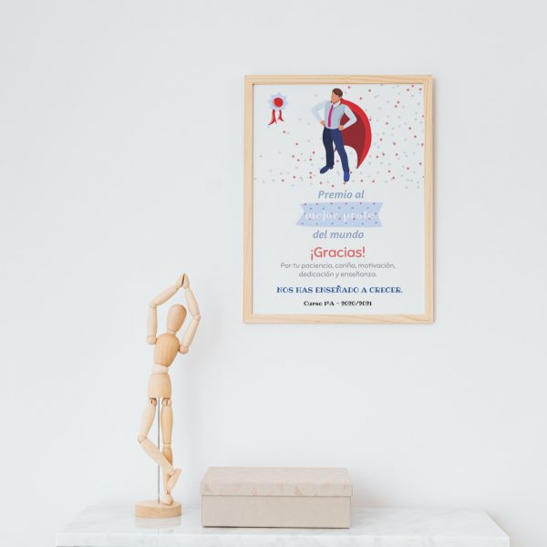 Cuadro o lámina "Diploma masculino" - Modelo: Súper Capa - Imagen 2