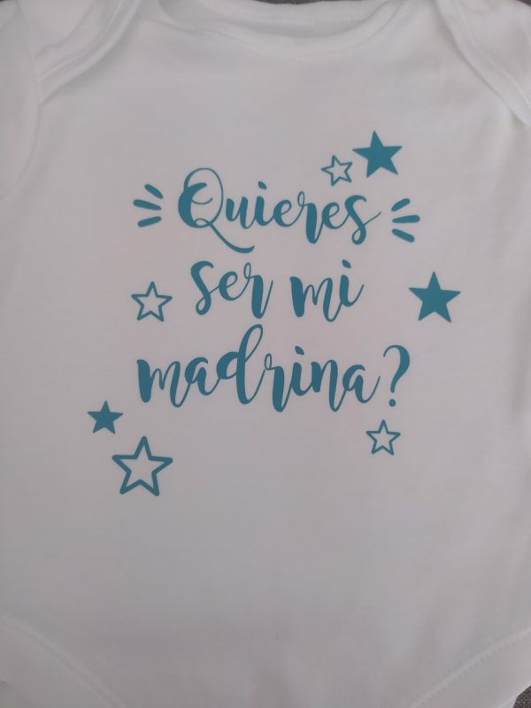 Body Infantil - Modelo: ¿Quieres ser mi madrina? - Imagen 2