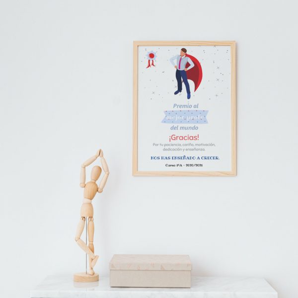 Cuadro o lámina "Diploma masculino" - Modelo: Súper Capa - Imagen 4
