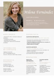 Currículum Vitae - "Milena"