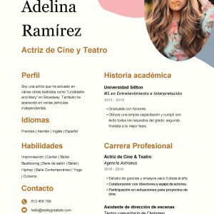 Currículum Vitae - "Adelina"