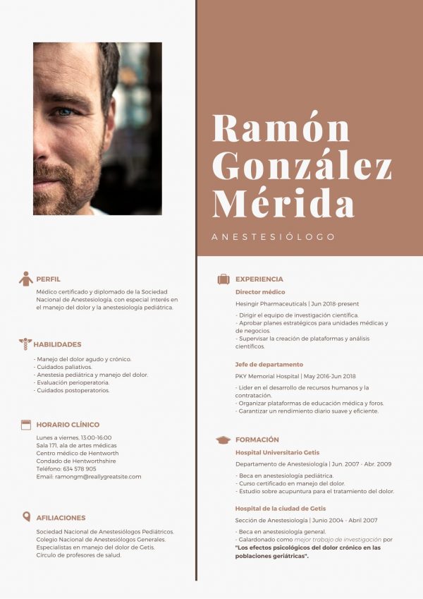 Currículum Vitae - "Ramón"