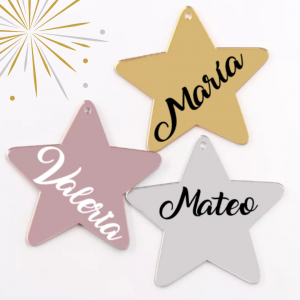 Bola de Navidad Espejo - Modelo: "Estrella"