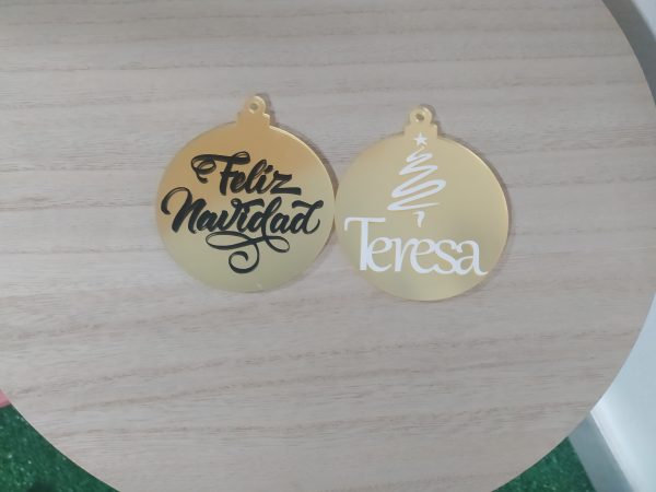 Bola de Navidad Espejo - Modelo: "redonda-decoración" - Imagen 6