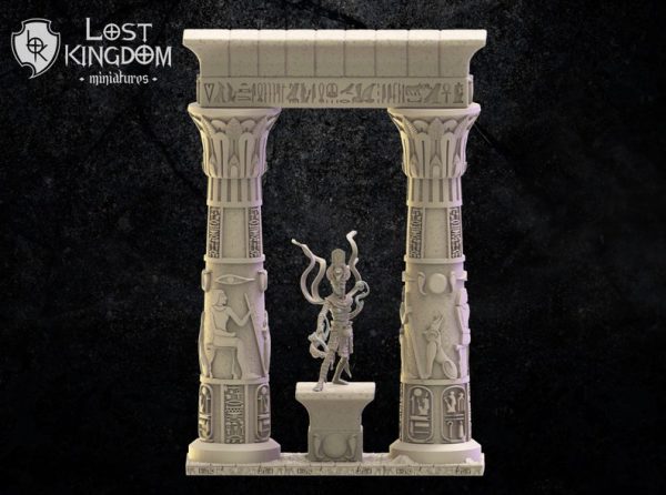 Keket, Necrosorceress + Hamunaptra columns - Lost Kingdom Miniatures