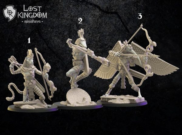 Canopic Guard with bows - Lost Kingdom Miniatures