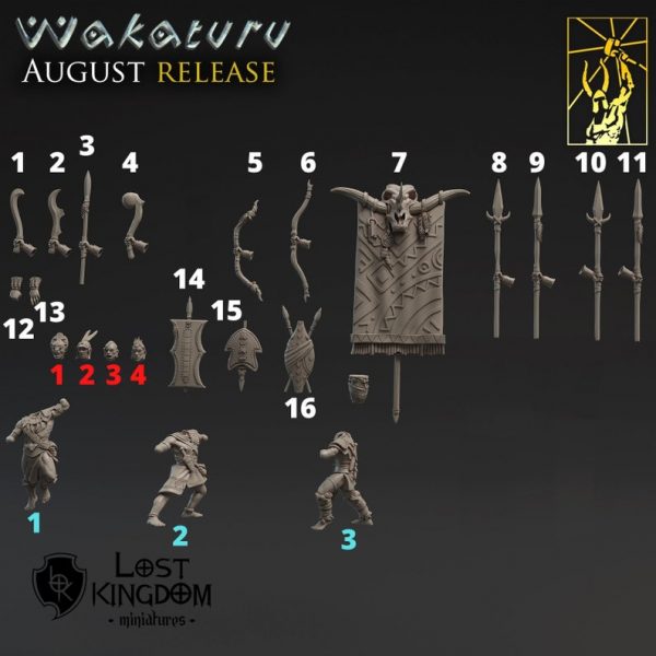 Wakaturu War Caller - Lost Kingdom Miniatures