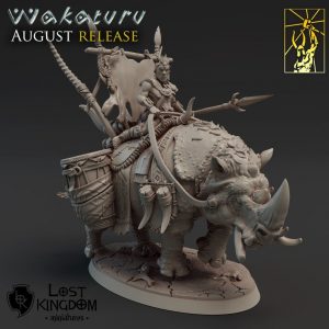 Wakaturu War Caller - Wakaturu Warrior Male - Lost Kingdom Miniatures