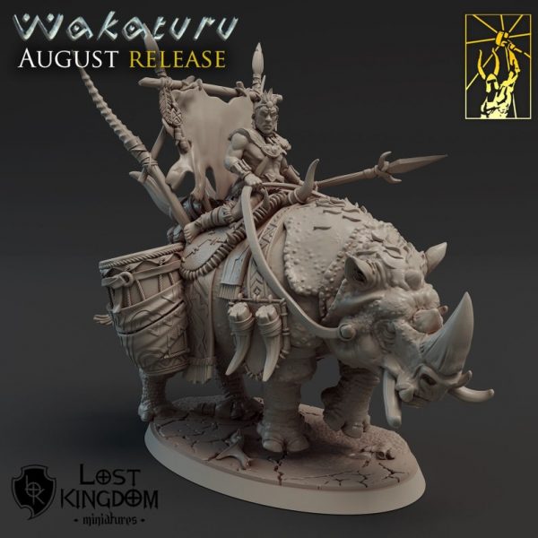 Wakaturu War Caller - Wakaturu Warrior Male - Lost Kingdom Miniatures