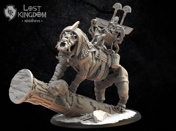 Amenhotep, the Terrible on Ammit - Lost Kingdom Miniatures