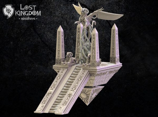 Amun-Re Temple + Criosphinx + Pyramid - Templo de Amun Re - Lost Kingdom Miniatures - Imagen 2