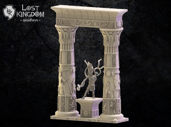 Keket, Necrosorceress + Hamunaptra columns - Lost Kingdom Miniatures - Imagen 2