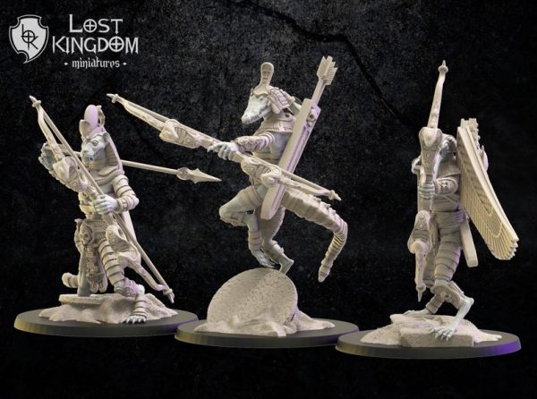 Canopic Guard with bows - Lost Kingdom Miniatures - Imagen 2
