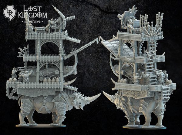 Torre de asedio - Magmhorin Siege tower beast - Lost Kingdom Miniatures - Imagen 2