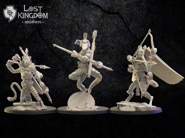 Canopic Guard with bows - Lost Kingdom Miniatures - Imagen 3