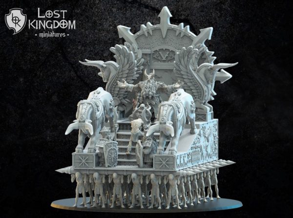 Assur, the God King on Palanquin - Inmortal - Lost Kingdom Miniatures - Imagen 3
