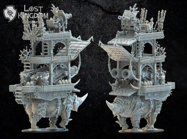 Torre de asedio - Magmhorin Siege tower beast - Lost Kingdom Miniatures - Imagen 3