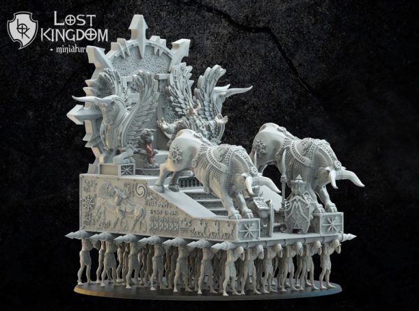 Assur, the God King on Palanquin - Inmortal - Lost Kingdom Miniatures - Imagen 4