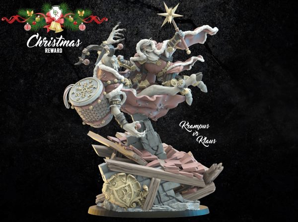 Duke Klaus vs. the evil Krampus - Lost Kingdom Miniatures