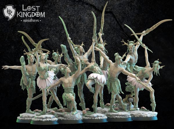 Bareetachi Dancers - Elfos Mori - Lost Kingdom Miniatures