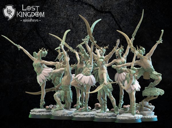 Bareetachi Dancers - Elfos Mori - Lost Kingdom Miniatures - Imagen 2