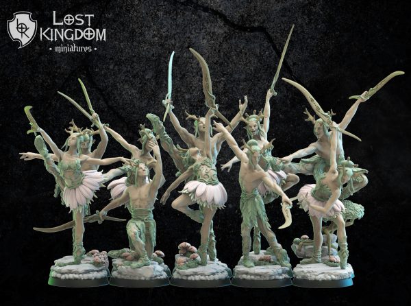 Bareetachi Dancers - Elfos Mori - Lost Kingdom Miniatures - Imagen 3