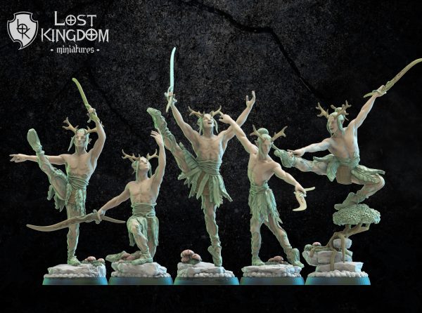 Bareetachi Dancers - Elfos Mori - Lost Kingdom Miniatures - Imagen 4
