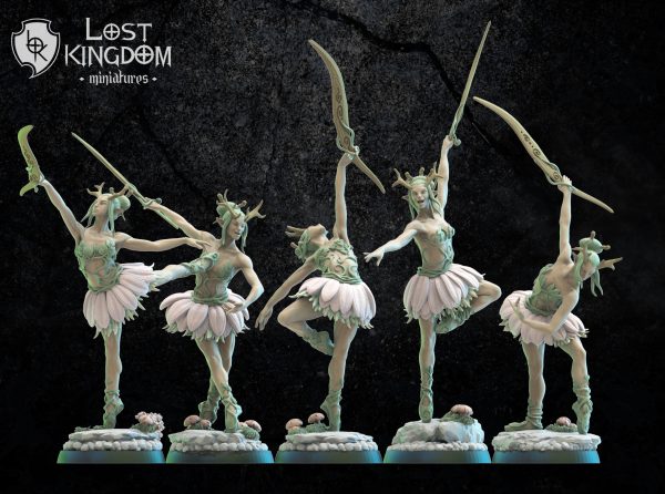 Bareetachi Dancers - Elfos Mori - Lost Kingdom Miniatures - Imagen 5