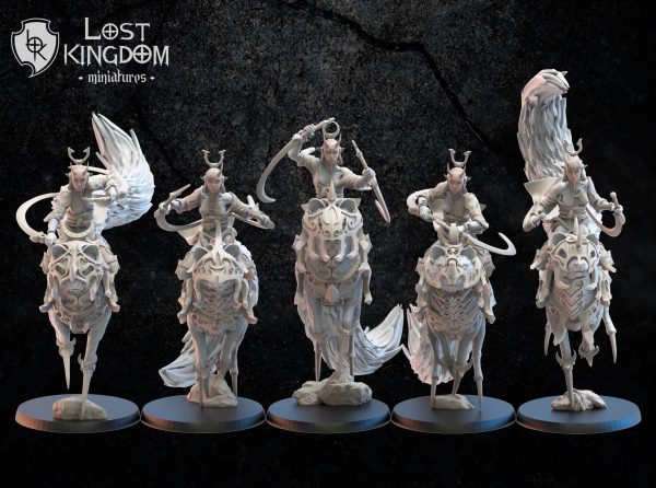 Kamaitachi riders - Elfos Oscuros - Lost Kingdom Miniatures - Imagen 2