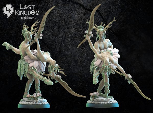 Kyomi & Haru, the eternal dancers - Elfos Mori - Lost Kingdom Miniatures - Imagen 2