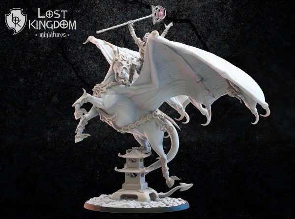 Yaachana, Night Sorceress on Tenma - Pegasus - Elfos Oscuros - Lost Kingdom Miniatures - Imagen 3