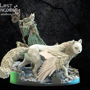 Saori, Ancient Druid with Nekokuro - Elfos Mori - Lost Kingdom Miniatures