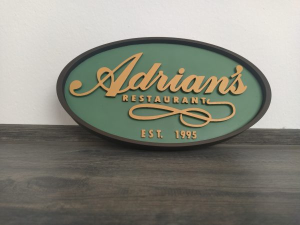 Cartel Adrian's - Adrian's Restaurant - Rocky Balboa Restaurant - Letreros