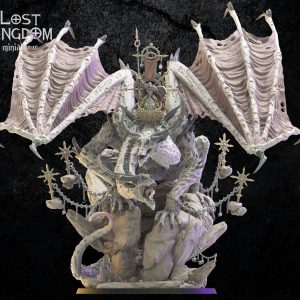 Owoyd, el imparable y a su jinete, Gibraela la Maestra del Caos - Lost Kingdom Miniatures