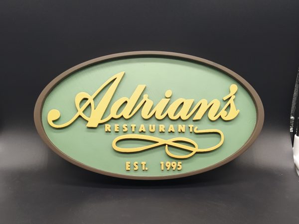 Cartel Adrian's - Adrian's Restaurant - Rocky Balboa Restaurant - Letreros - Imagen 2