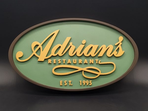 Cartel Adrian's - Adrian's Restaurant - Rocky Balboa Restaurant - Letreros - Imagen 3