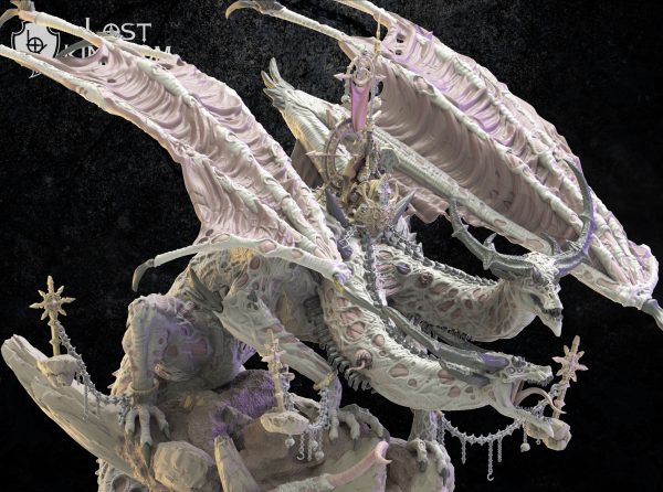 Owoyd, el imparable y a su jinete, Gibraela la Maestra del Caos - Lost Kingdom Miniatures - Imagen 5