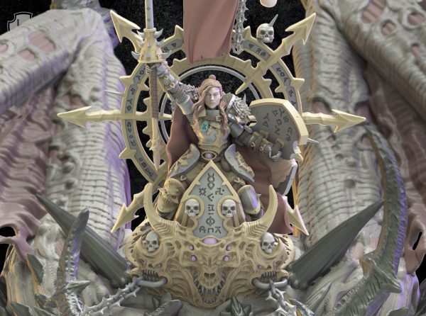 Owoyd, el imparable y a su jinete, Gibraela la Maestra del Caos - Lost Kingdom Miniatures - Imagen 7