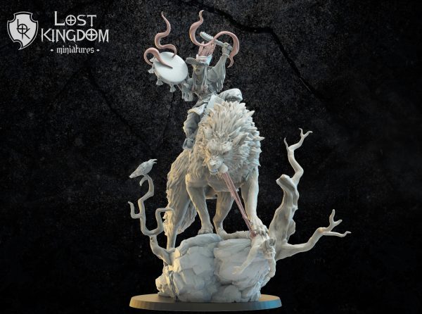 Abijiya, Mother Shaman on yoho - Enanos Magmhörin - Mongobbos - Lost Kingdom Miniatures